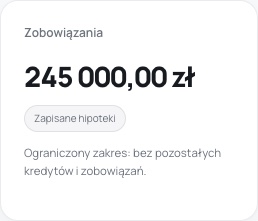 Zapisane hipoteki — rzeczywista karta demo